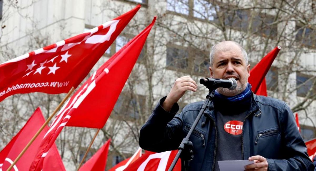 Unai Sordo, durante su intervencin en Madrid