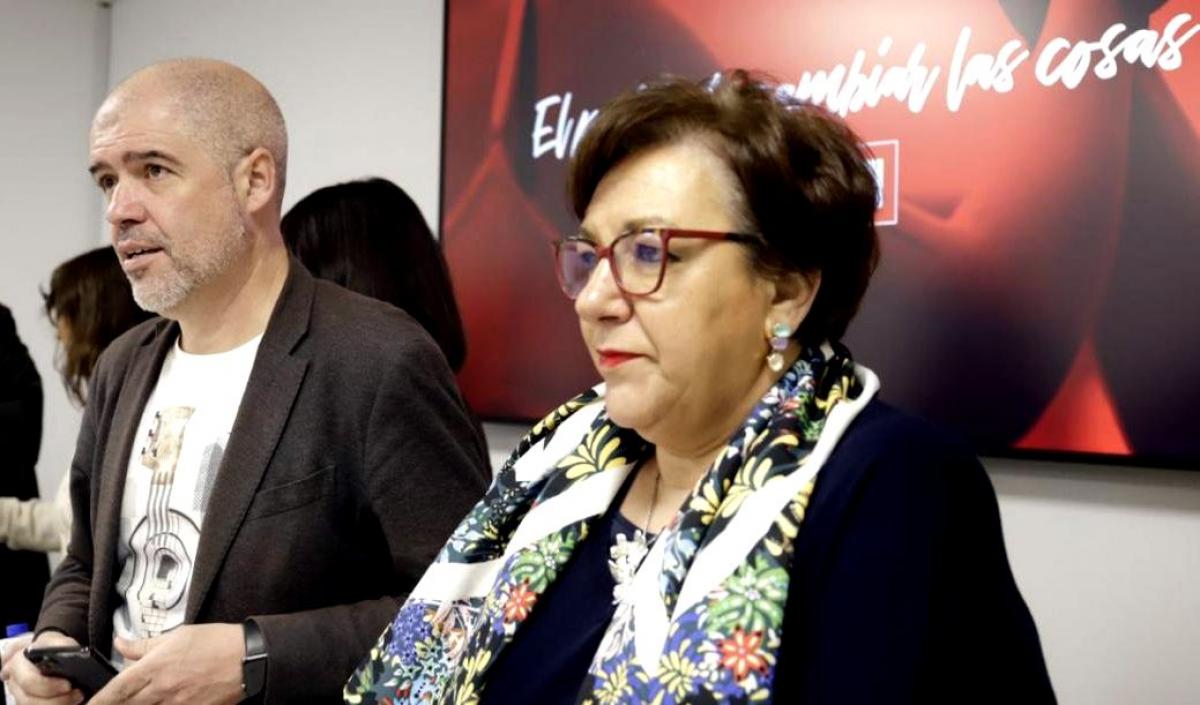 El Secretario General de CCOO, Unai Sordo, y la Secretaria Confederal de Accin Sindical de CCOO, Mari Cruz Vicente